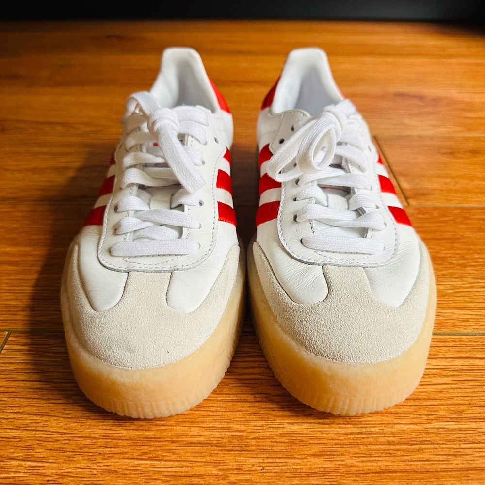 Adidas Sambae White/Red Women Size 6
